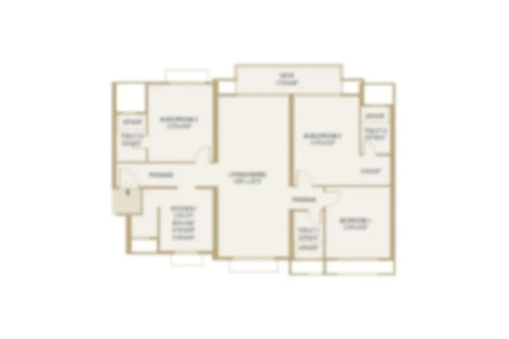 3 BHK Floor Plan